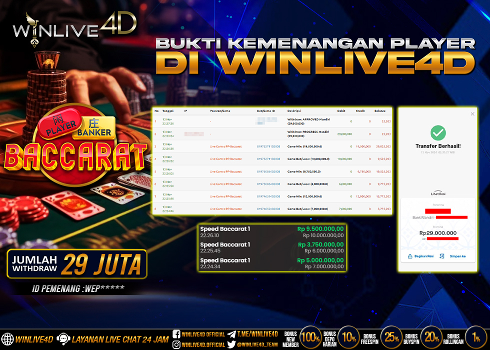 WINLIVE4D JACKPOT baccarat-13-11-24.,- LUNAS