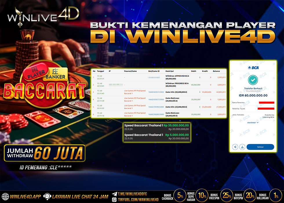 WINLIVE4D JACKPOT baccarat-13-7-25.,- LUNAS