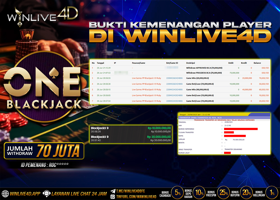WINLIVE4D JACKPOT blackjack-20-6-25.,- LUNAS