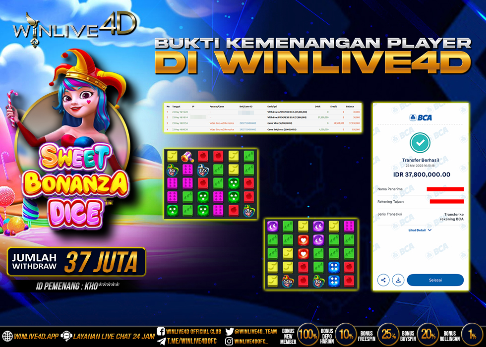 WINLIVE4D JACKPOT bonanza-dice-23-5-25.,- LUNAS