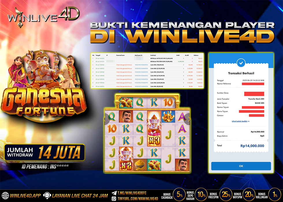 WINLIVE4D JACKPOT ganesha-fortune-29-6-25.,- LUNAS