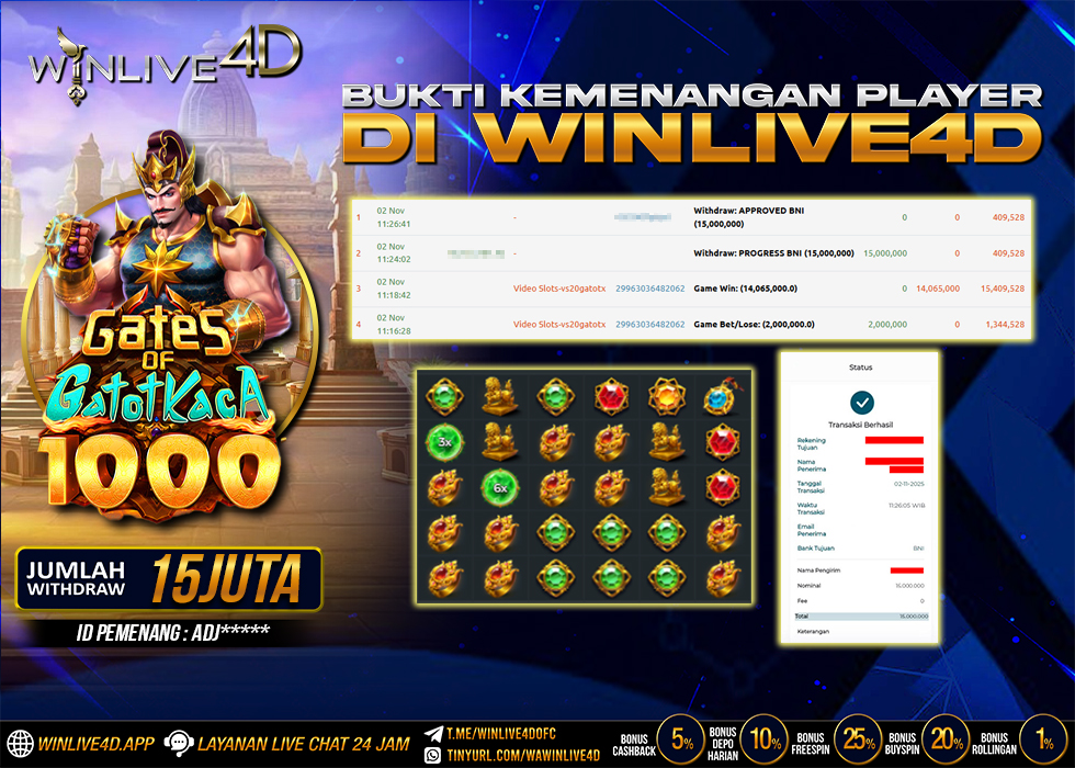 WINLIVE4D JACKPOT.,- LUNAS