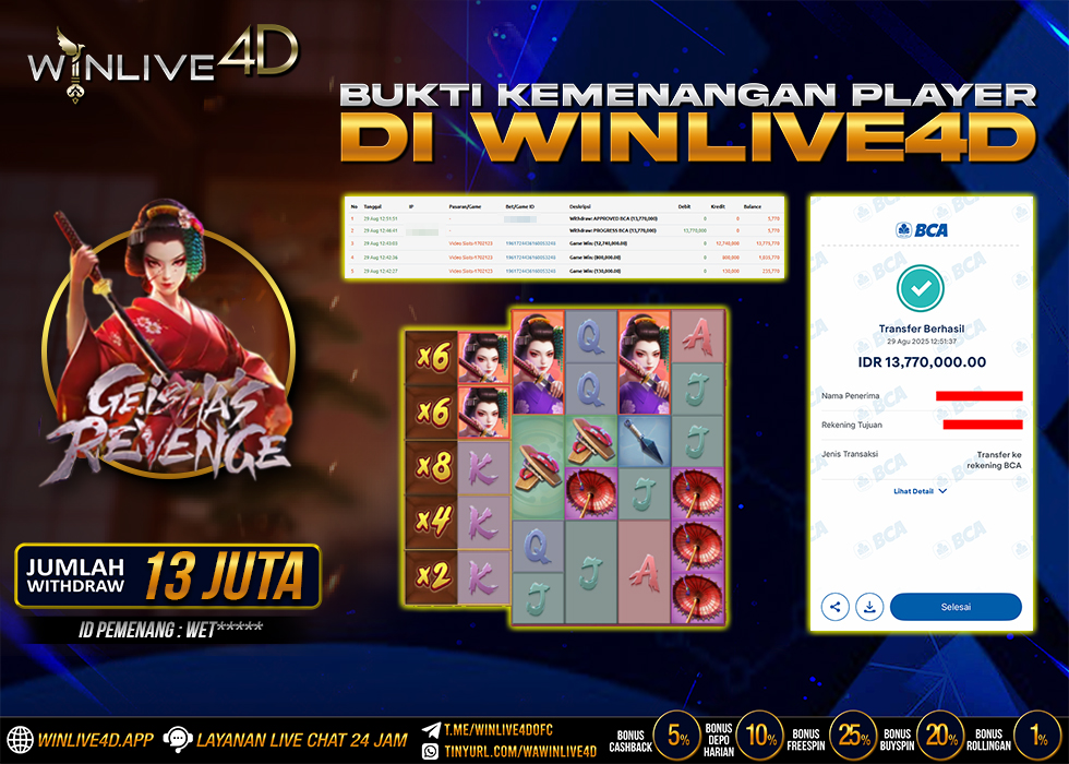 WINLIVE4D JACKPOT geisha-revenge-29-8-25.,- LUNAS