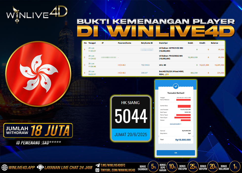 WINLIVE4D JACKPOT hk-20-6-25.,- LUNAS