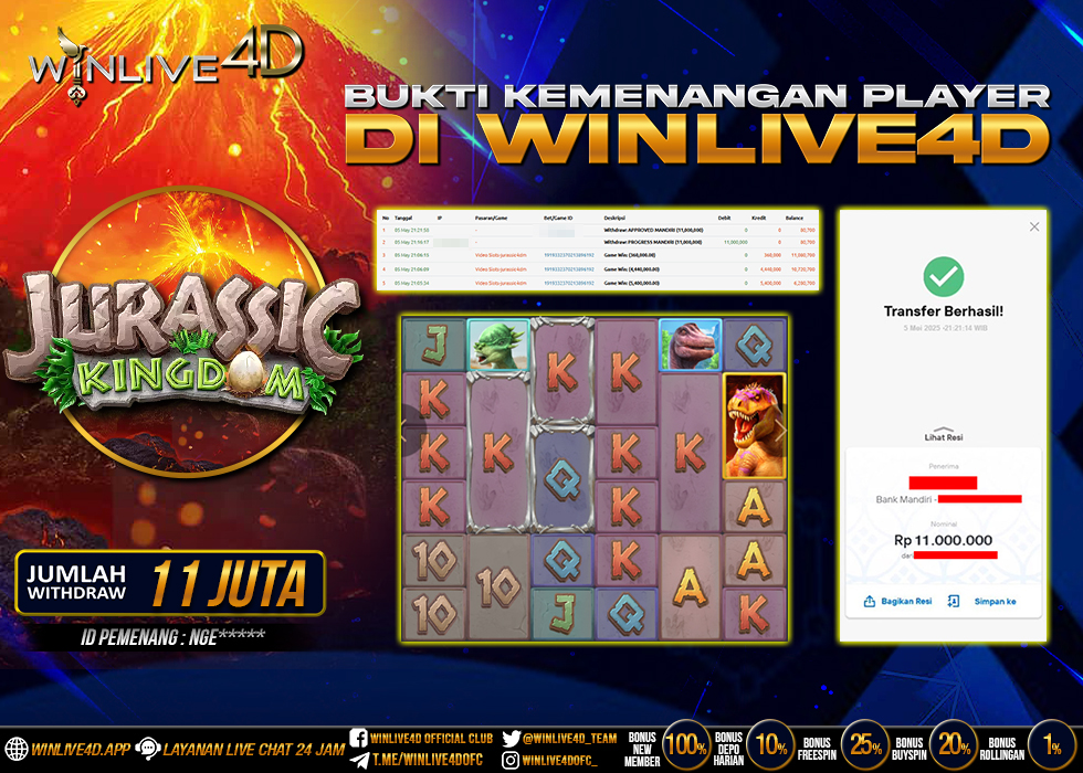 WINLIVE4D JACKPOT jurassic-kingdom-5-5-25.,- LUNAS