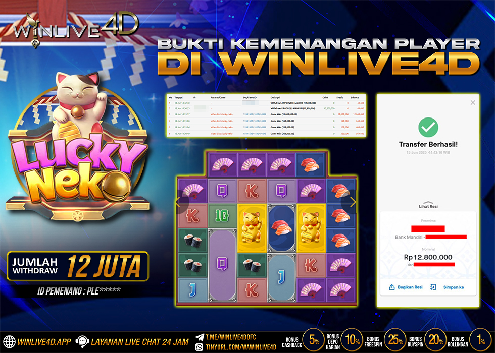 WINLIVE4D JACKPOT lucky-neko-15-6-25.,- LUNAS