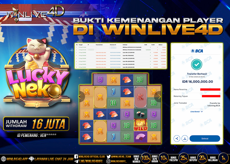 WINLIVE4D JACKPOT lucky-neko-31-5-25.,- LUNAS