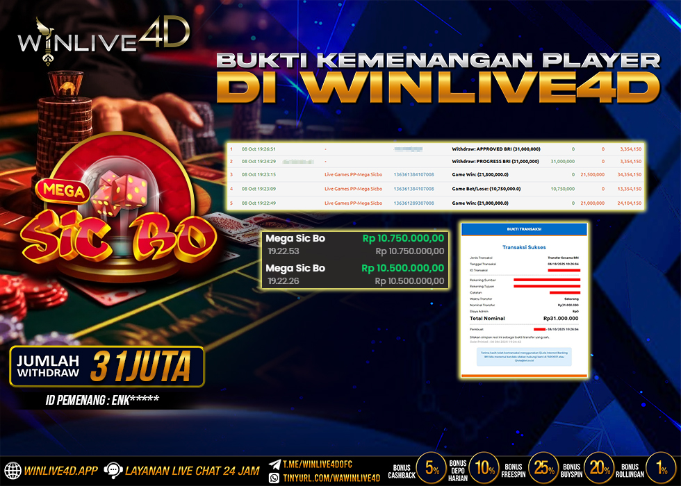 WINLIVE4D JACKPOT.,- LUNAS