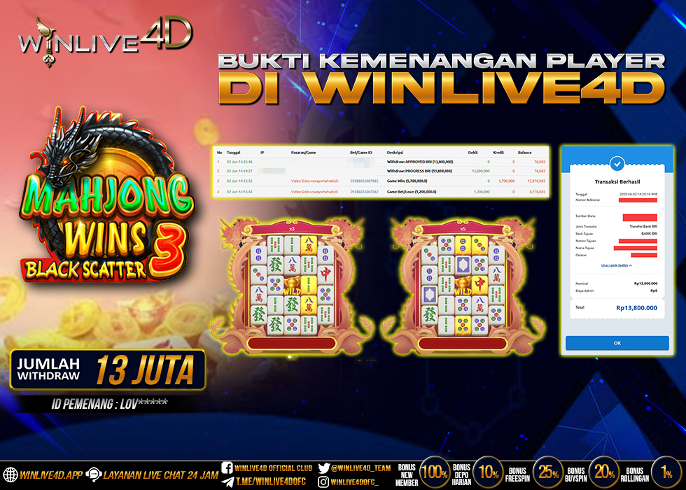 WINLIVE4D JACKPOT mj3-2-6-25.,- LUNAS