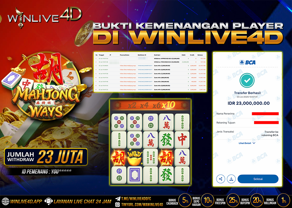 WINLIVE4D JACKPOT mw1-3-7-25.,- LUNAS