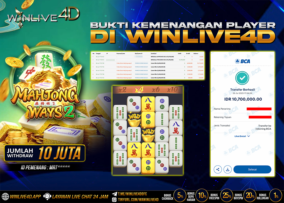 WINLIVE4D JACKPOT mw2-26-7-25.,- LUNAS