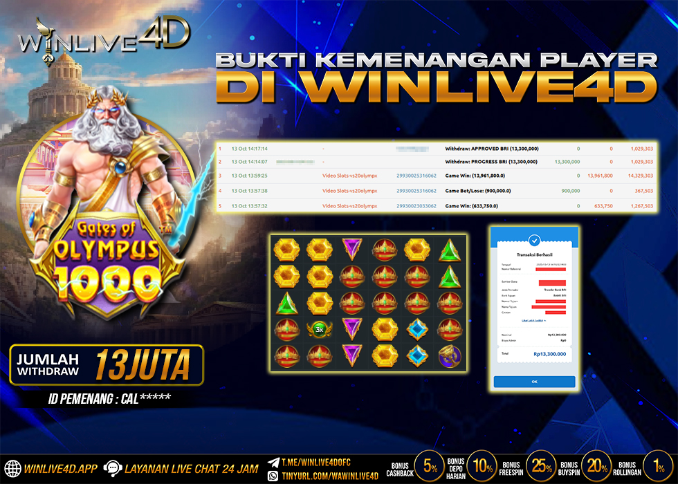 WINLIVE4D JACKPOT.,- LUNAS
