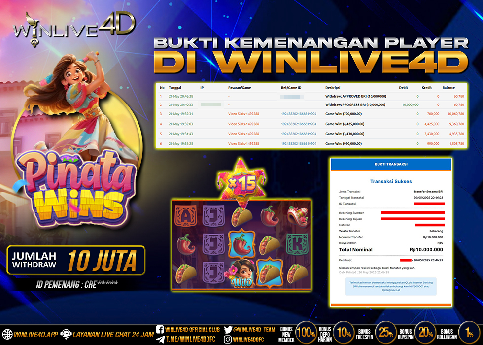 WINLIVE4D JACKPOT pinata-wins-20-5-25.,- LUNAS