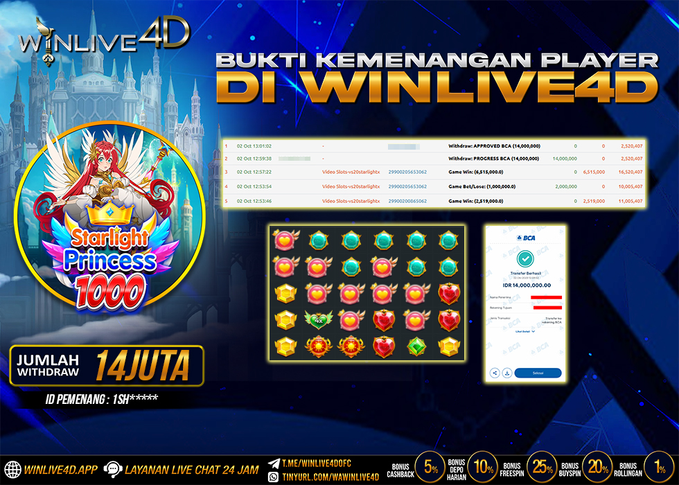 WINLIVE4D JACKPOT.,- LUNAS