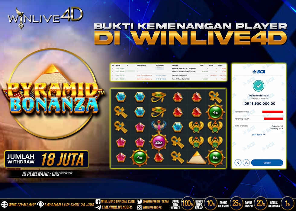 WINLIVE4D JACKPOT pyramid-bonanza-22-4-25.,- LUNAS