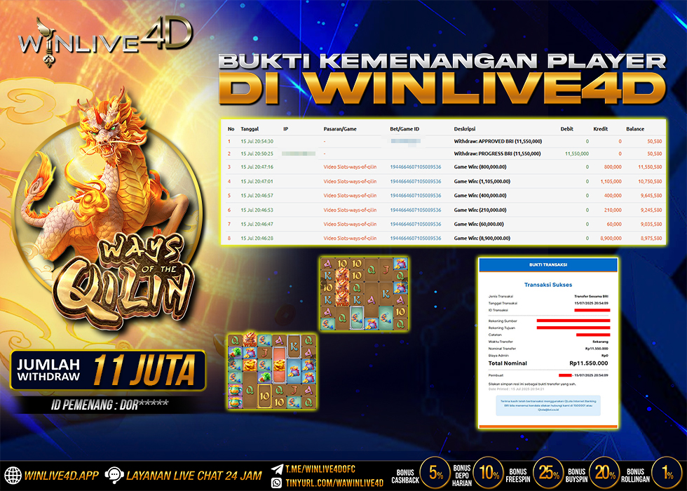 WINLIVE4D JACKPOT qilin-15-7-25.,- LUNAS