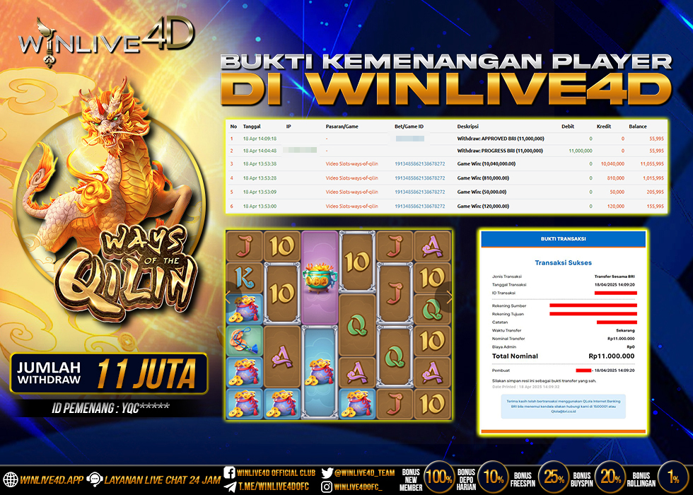 WINLIVE4D JACKPOT qilin-18-4-25.,- LUNAS