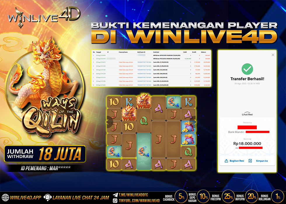 WINLIVE4D JACKPOT qilin-20-8-25.,- LUNAS