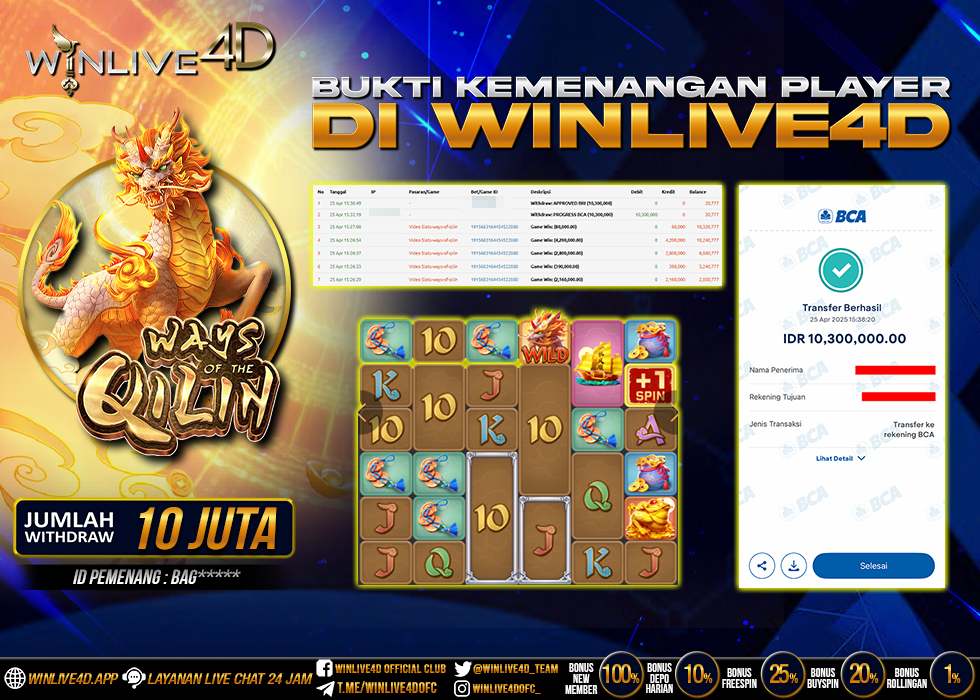 WINLIVE4D JACKPOT qilin-25-4-25.,- LUNAS