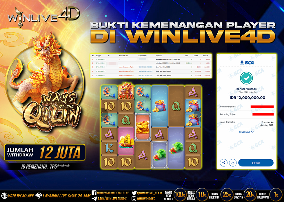 WINLIVE4D JACKPOT qilin-27-1-25.,- LUNAS
