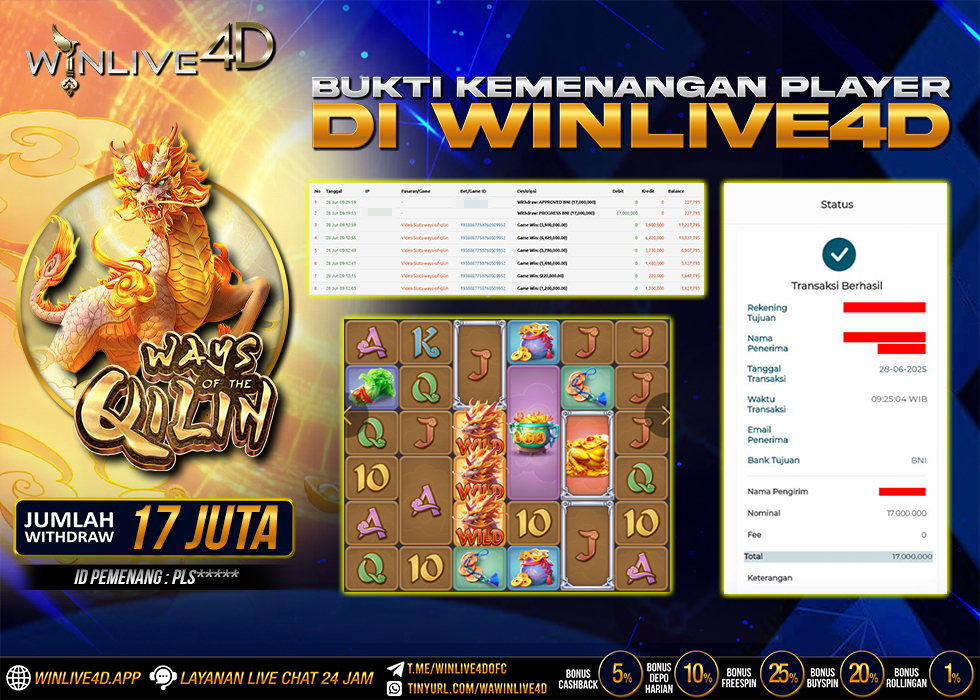 WINLIVE4D JACKPOT qilin-28-6-25.,- LUNAS