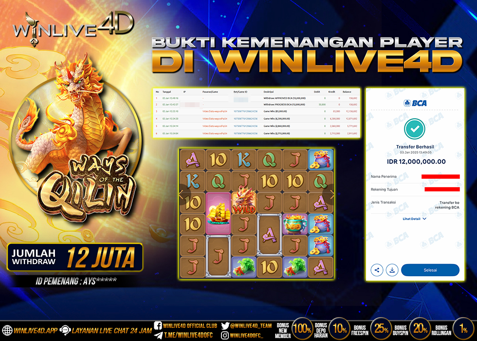 WINLIVE4D JACKPOT qilin-3-1-25.,- LUNAS
