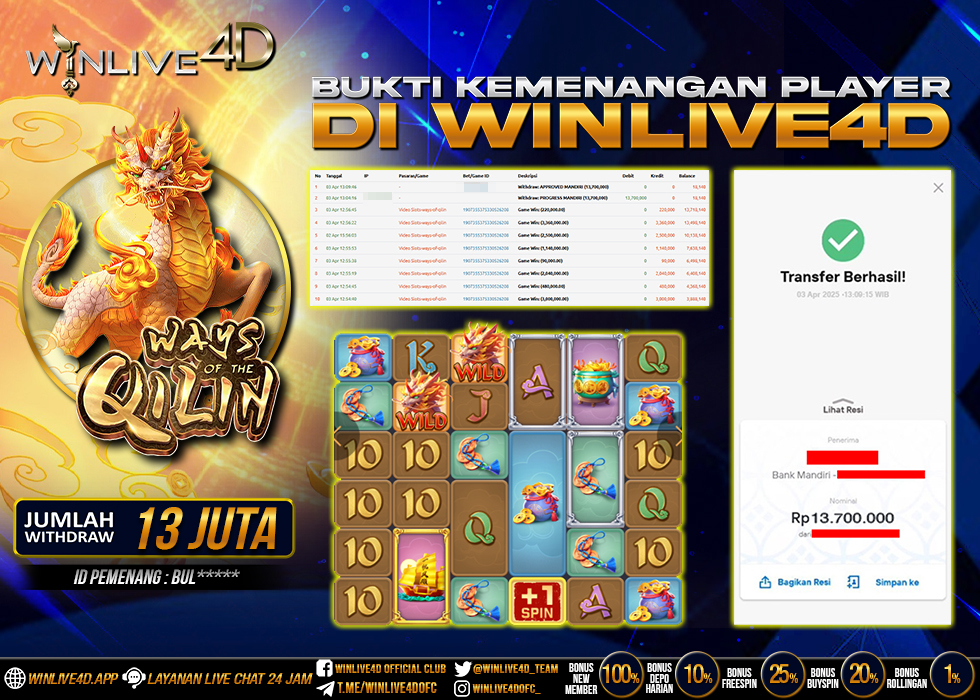 WINLIVE4D JACKPOT qilin-3-3-25.,- LUNAS