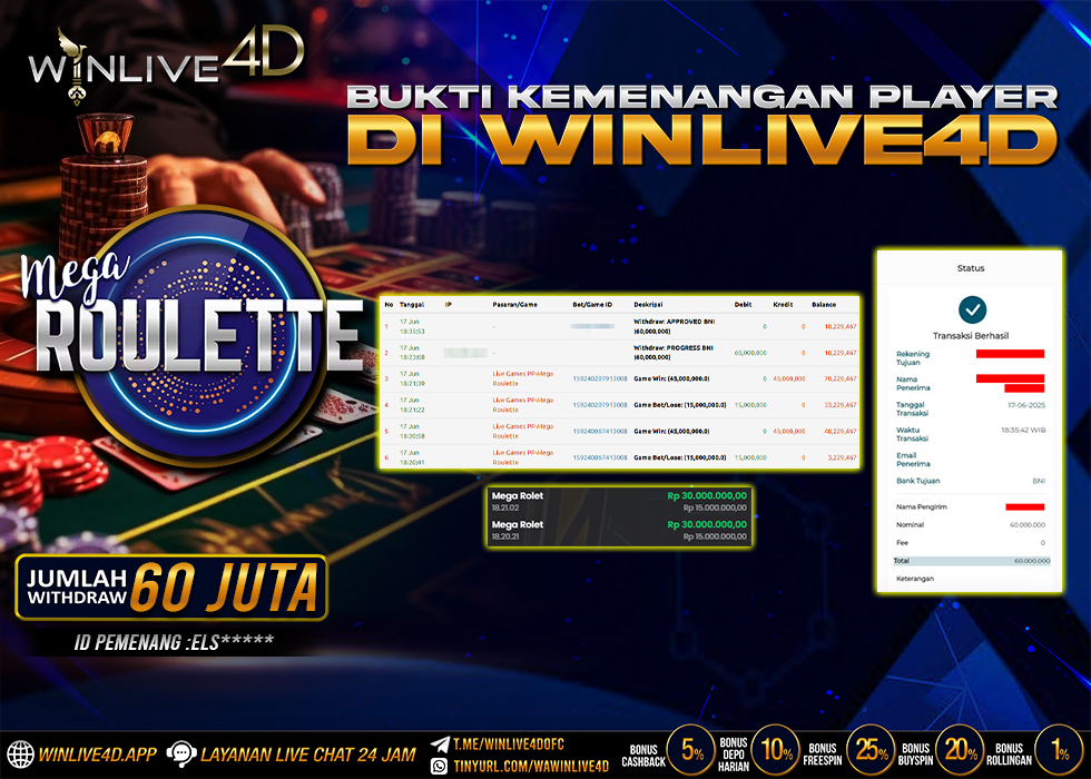 WINLIVE4D JACKPOT roulette-17-6-25.,- LUNAS