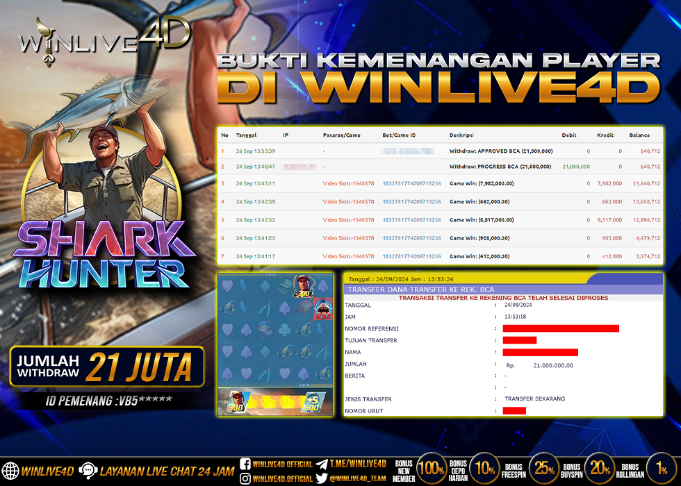 WINLIVE4D JACKPOT shark-hunter-24-9-24.,- LUNAS
