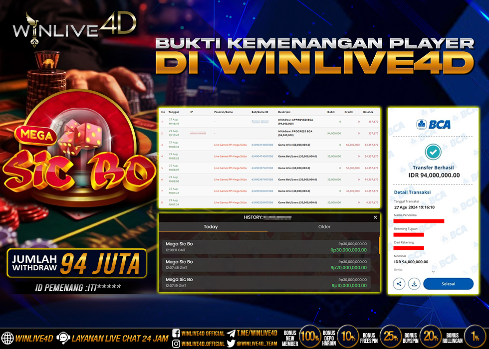 WINLIVE4D JACKPOT sicbo-27-8-24.,- LUNAS
