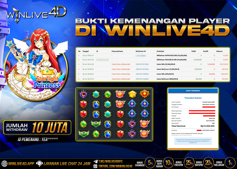 WINLIVE4D JACKPOT starlight-princess-20-7-25.,- LUNAS