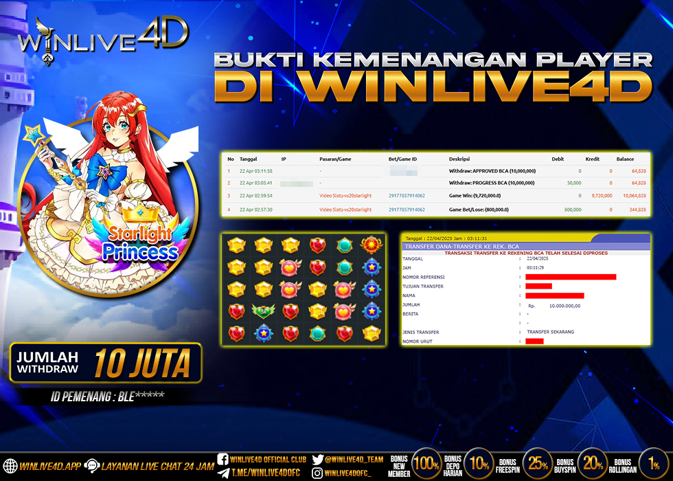 WINLIVE4D JACKPOT starlight-princess-22-04-25.,- LUNAS