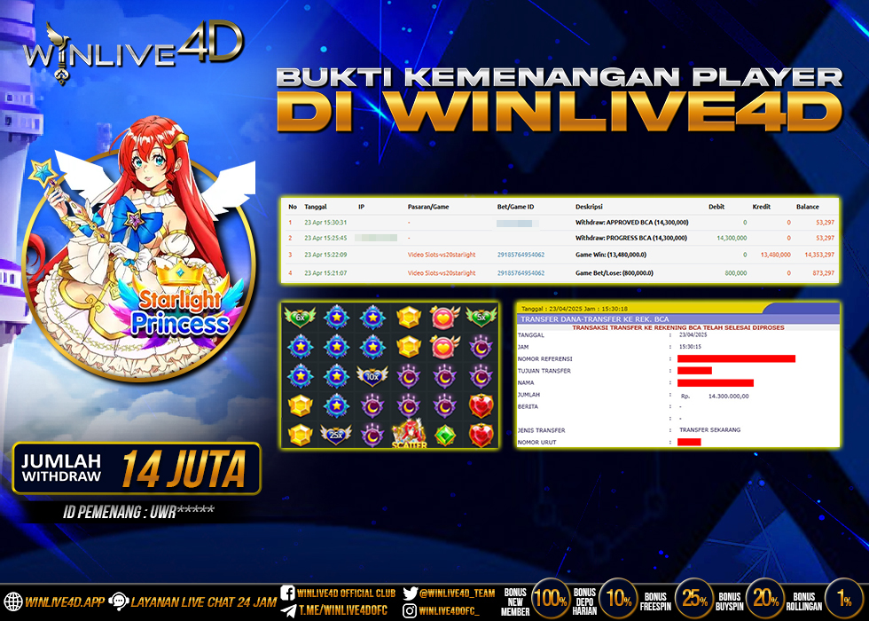 WINLIVE4D JACKPOT starlight-princess-23-4-25.,- LUNAS