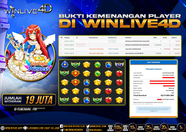 WINLIVE4D JACKPOT starlight-princess-23-12-24,- LUNAS