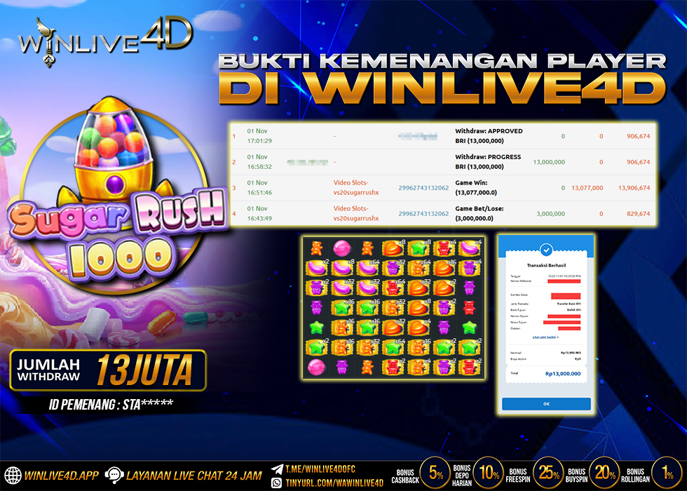 WINLIVE4D JACKPOT.,- LUNAS