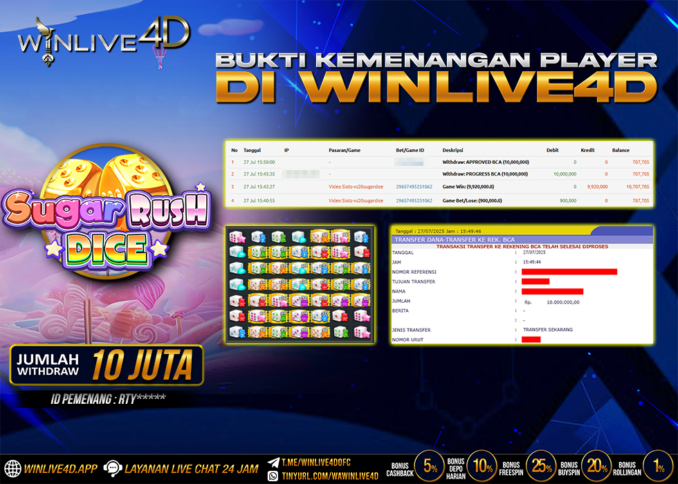 WINLIVE4D JACKPOT sugar-rush-dice-27-7-25.,- LUNAS