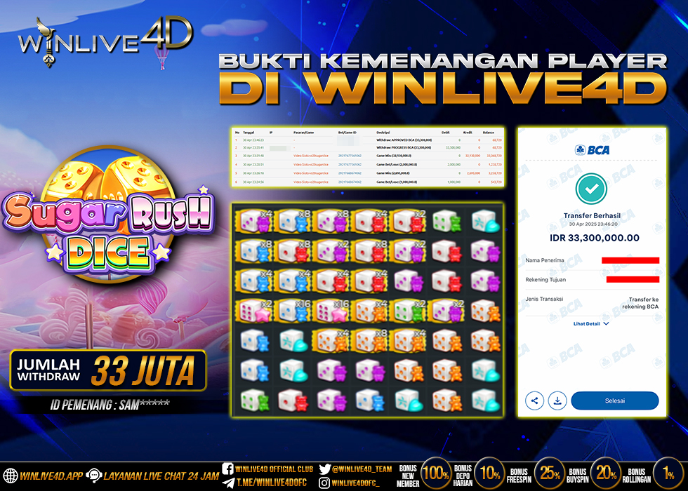 WINLIVE4D JACKPOT sugar-rush-dice-30-4-25.,- LUNAS
