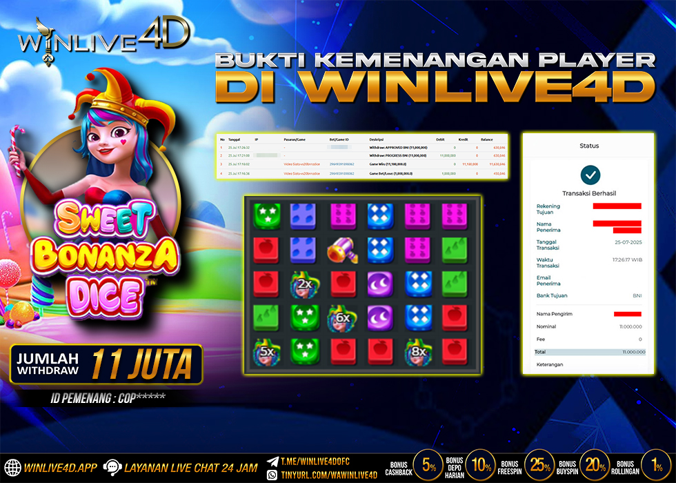 WINLIVE4D JACKPOT sweet-bonanza-dice-25-7-25.,- LUNAS