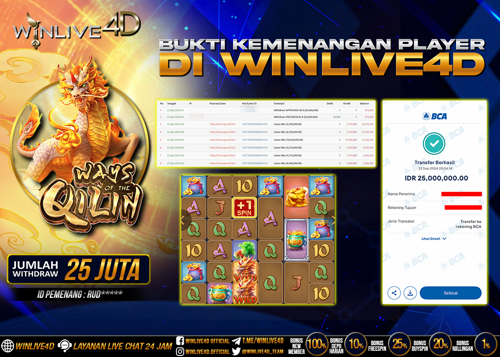 WINLIVE4D JACKPOT SLOT WAYS OF THE QILIN.,- LUNAS