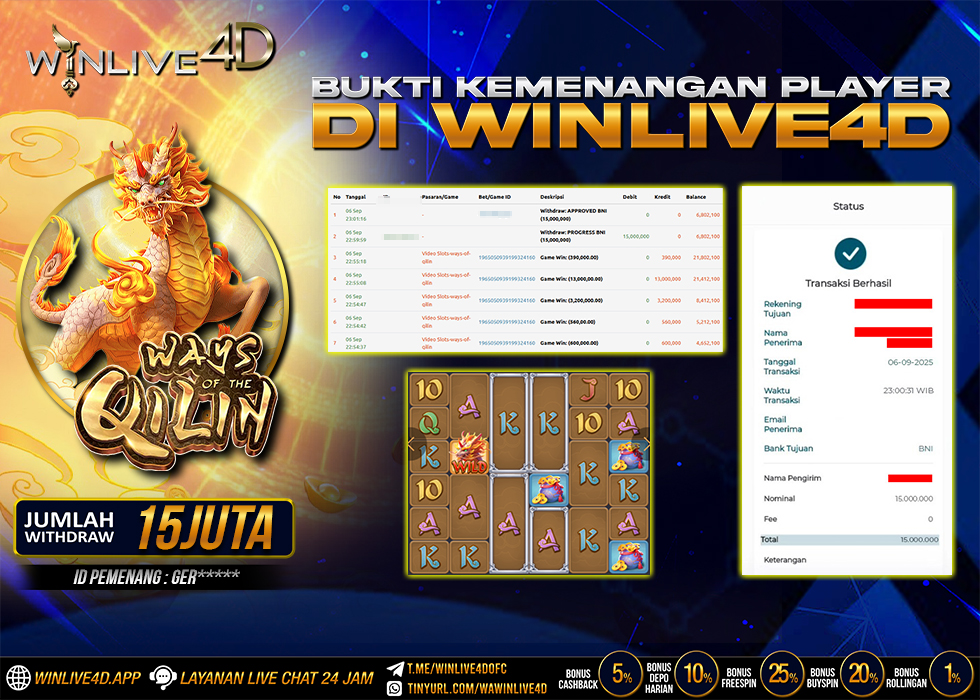 WINLIVE4D JACKPOT waysqilin-6-9-25.,- LUNAS