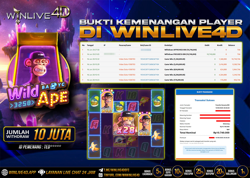 WINLIVE4D JACKPOT wild-ape-16-6-25.,- LUNAS