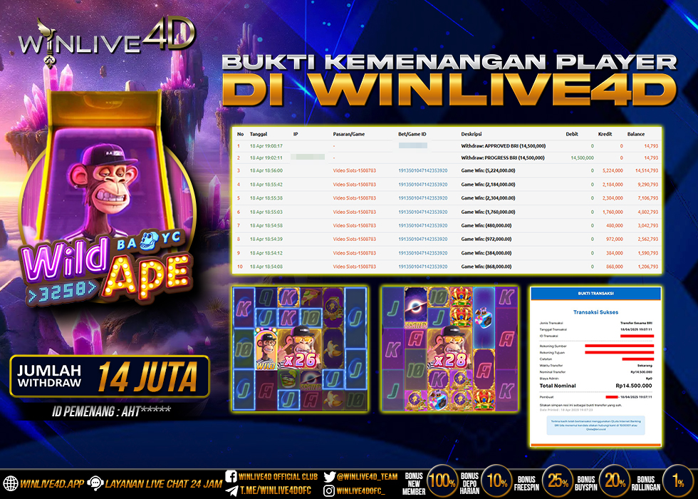 WINLIVE4D JACKPOT wild-ape-18-4-25.,- LUNAS