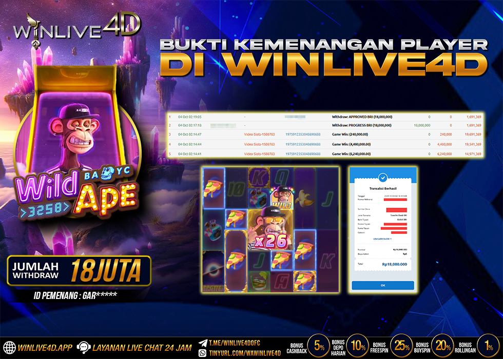 WINLIVE4D JACKPOT.,- LUNAS