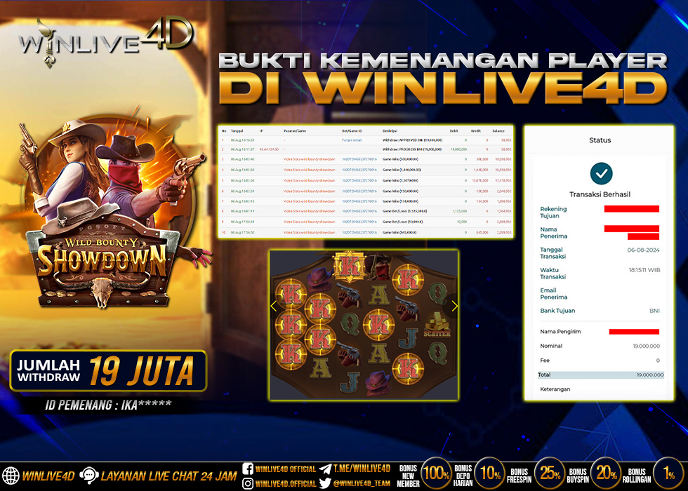 WINLIVE4D JACKPOT WILD BOUNTY SHOWDOWN