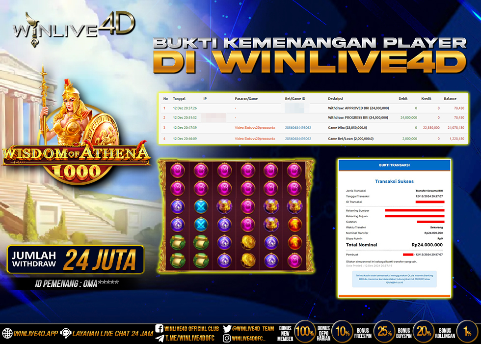 WINLIVE4D JACKPOT wisdom-of-athena-1000-12-12-24,- LUNAS