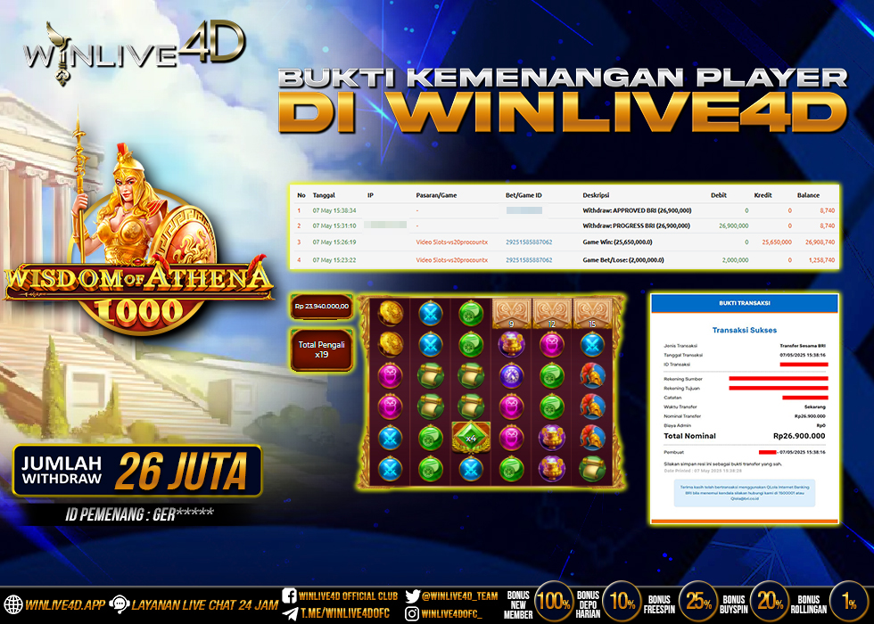 WINLIVE4D JACKPOT wisdom-of-athena-1000-7-5-25.,- LUNAS
