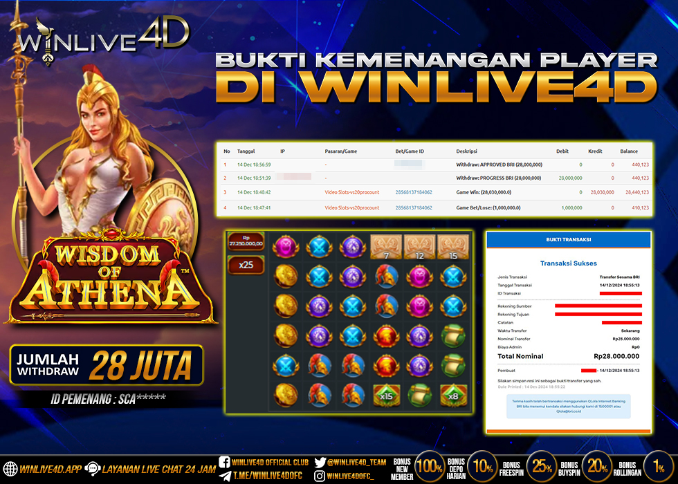 WINLIVE4D JACKPOT wisdom-of-athena-14-12-24,- LUNAS