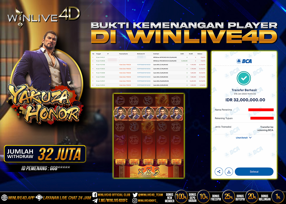 WINLIVE4D JACKPOT yakuza-honor-16-1-25.,- LUNAS