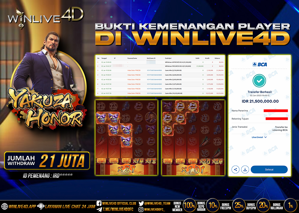 WINLIVE4D JACKPOT yakuza-honor-2-1-25.,- LUNAS