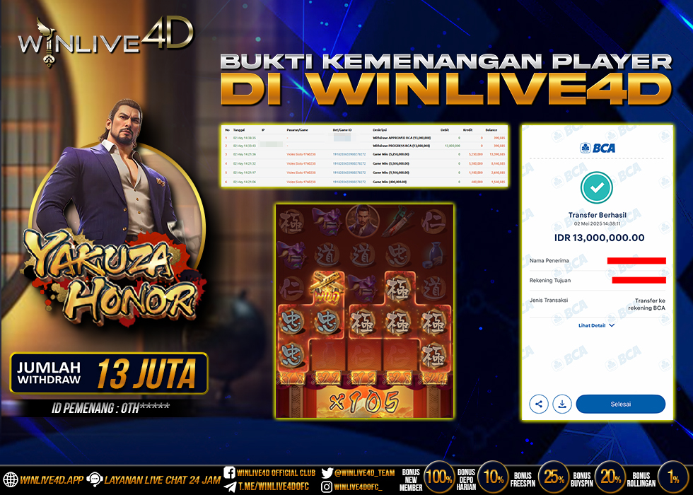 WINLIVE4D JACKPOT yakuza-honor-2-5-25.,- LUNAS